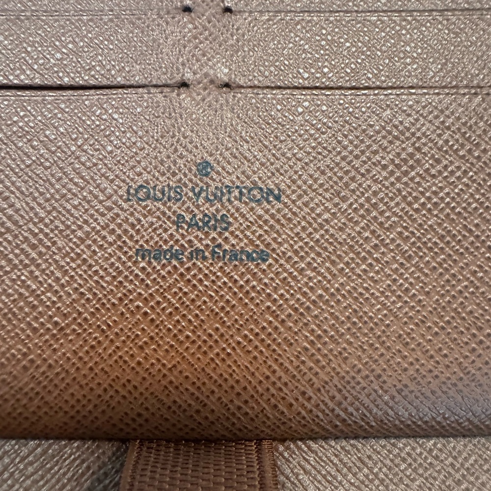Louis Vuitton Brown and Gold Monogram Zip Wallet - Picture 13 of 16